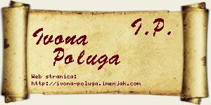 Ivona Poluga vizit kartica